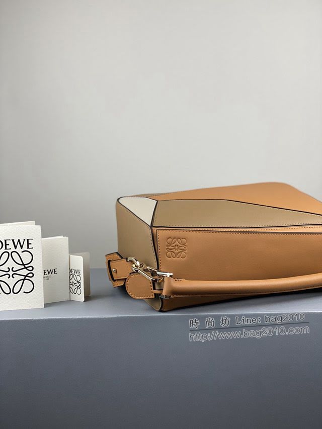 LOEWE包包 羅意威中號Low PUZZLE拼接手提斜挎包 10171  tcl1285